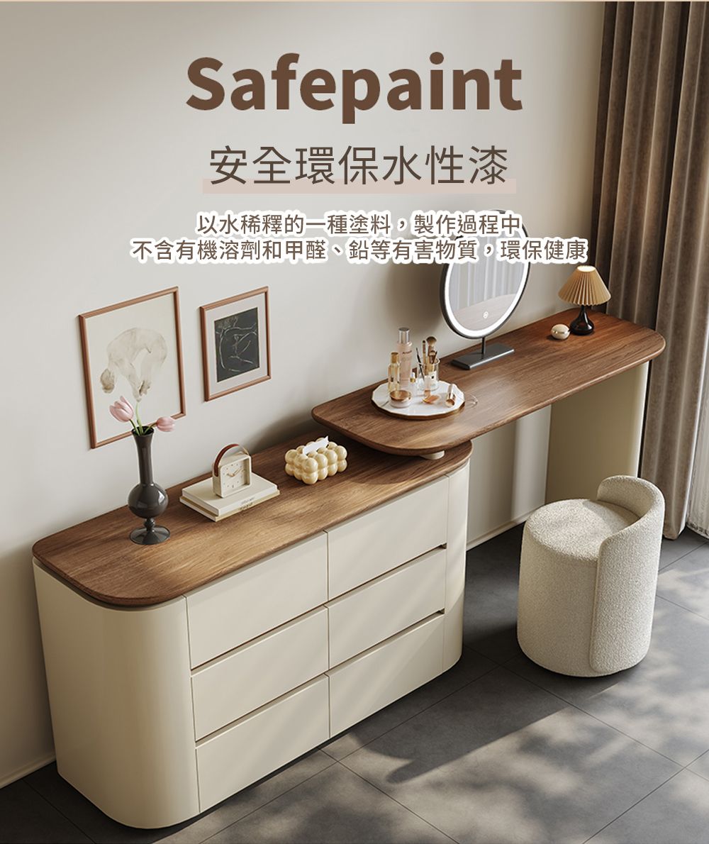Safepaint安全環保水性漆以水稀釋的一種塗料,製作過程中不含有機溶劑和甲醛、鉛等有害物質,環保健康