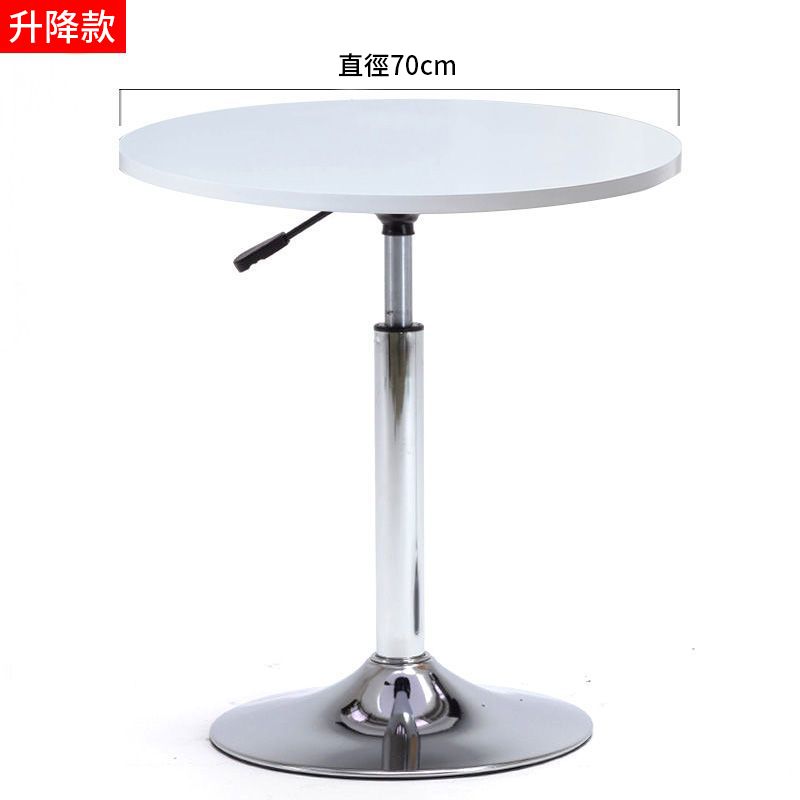  升降吧臺桌圓形高腳桌 旋轉小圓桌(吧檯桌/升降桌/高腳桌)