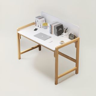實木腿升降書桌100cm D00168(電腦桌 工作桌 書桌 桌子 木桌 實木桌 木頭桌 辦公桌)