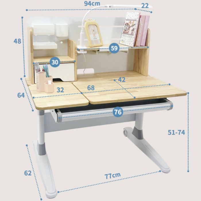 成長天地  120cm 實木兒童書桌椅ME209+AU771 成長桌椅 升降桌椅 學習桌椅 兒童桌椅