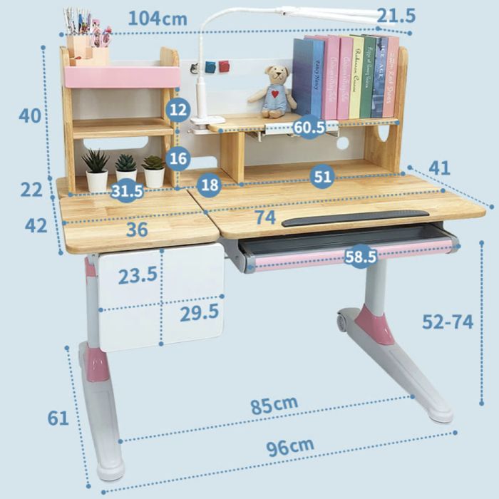 成長天地  110cm 實木兒童書桌椅ME204+AU902 成長桌椅 升降桌椅 學習桌椅 兒童桌椅