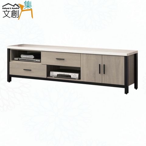 【文創集】麥朵曼6尺二門二抽電視櫃
