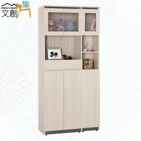 【文創集】納莉爾3尺單抽中空玄關鞋櫃組合
