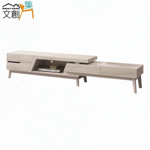 【文創集】萊恩柏6尺可伸縮電視櫃/視聽櫃