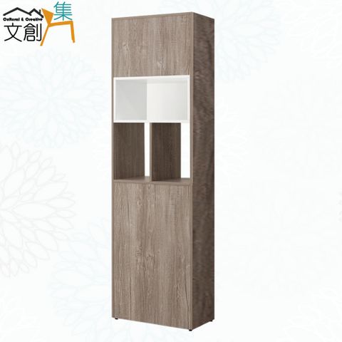 【文創集】喬克爾2尺四門中空隔間櫃/玄關櫃組合(二色可選)