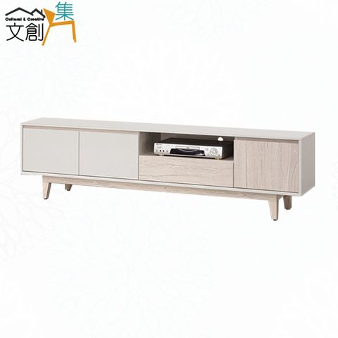 【文創集】歐利格6.1尺三門單抽電視櫃