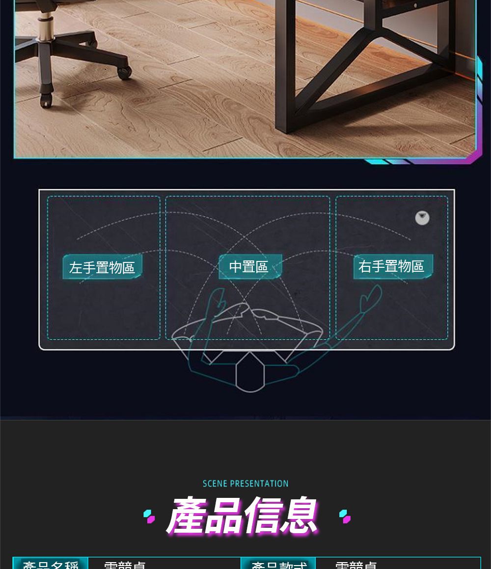 左手置物區中置區右手置物區商旦夕SCENE PRESENTATION產品信息