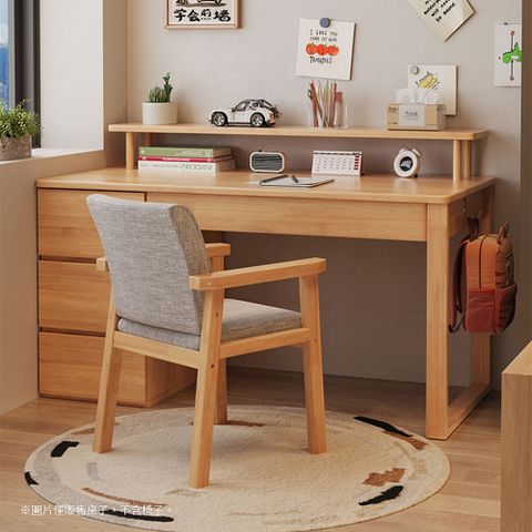 【HappyLife】實木書櫃書桌/附書架/100CM (Y11880)