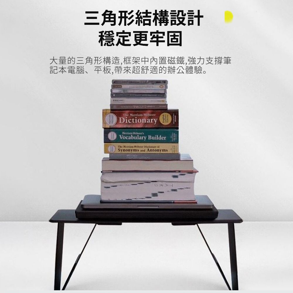 HADER 懶人筆電增高架 車載小桌板 沙發床上卡片小桌板 臥室飄窗坐地桌 45*25*1.56cm