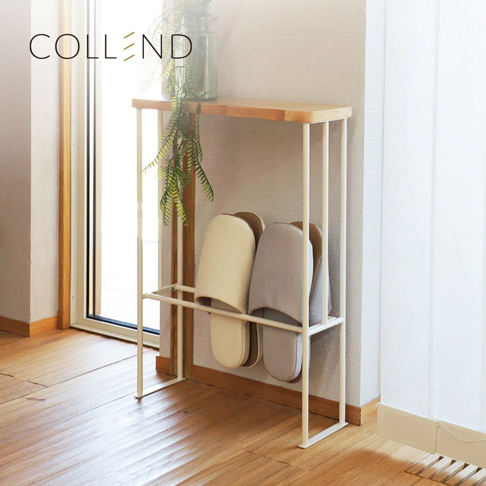 【日本COLLEND】HAK 實木鋼製玄關桌/牆邊置物桌-DIY - PChome