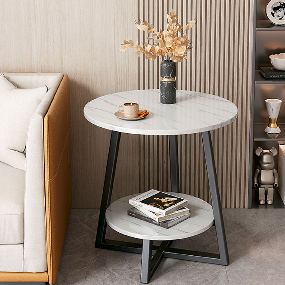 BUY WAY 百崴收納48CM雙層圓邊桌擺放好時尚- PChome 24h購物