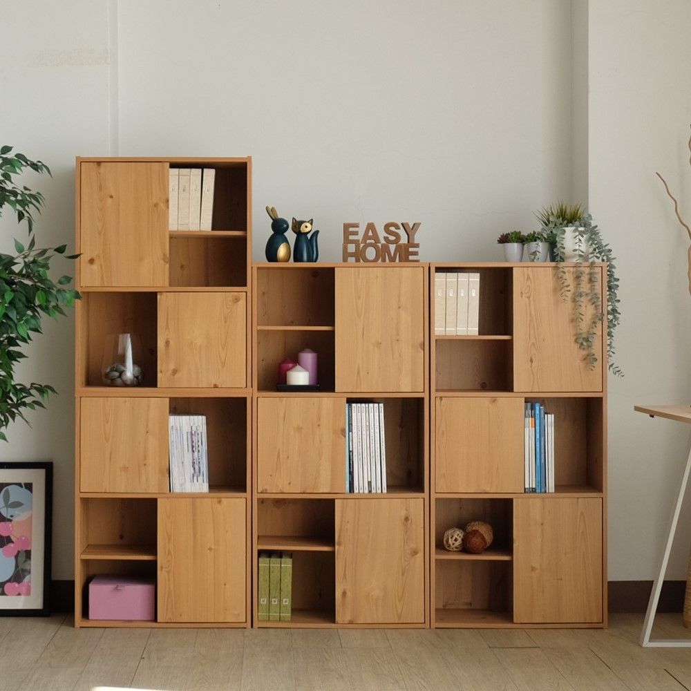 EASY HOME 雅砌三門六格收納書櫃-雙色可選