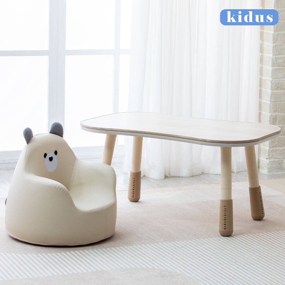 KIDUS 兒童90公分花生桌+大款動物小沙發 HS002+SF102 多種搭配桌椅組合