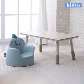【KIDUS】100公分兒童遊戲桌椅組花生桌一桌一椅HS100BW+SF00X(兒童桌椅 學習桌椅 繪畫桌椅)