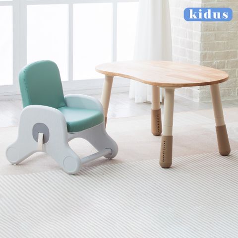 【KIDUS】實木80公分兒童遊戲桌椅組 花生桌+遊戲椅 一桌一椅HS3080+KC系列 (兒童 學習 成長 繪畫桌椅)