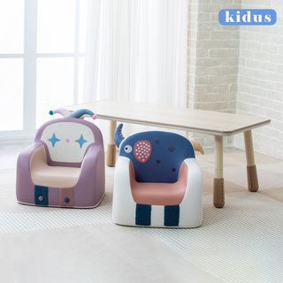 【KIDUS】120公分兒童遊戲桌椅組花生桌一桌二椅HS120BW+SF005X2(兒童桌椅 學習桌椅 繪畫桌椅)