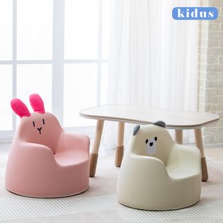 【kidus】兒童90公分花生桌+大款動物沙發 大款一桌二椅 HS002+SF102*2