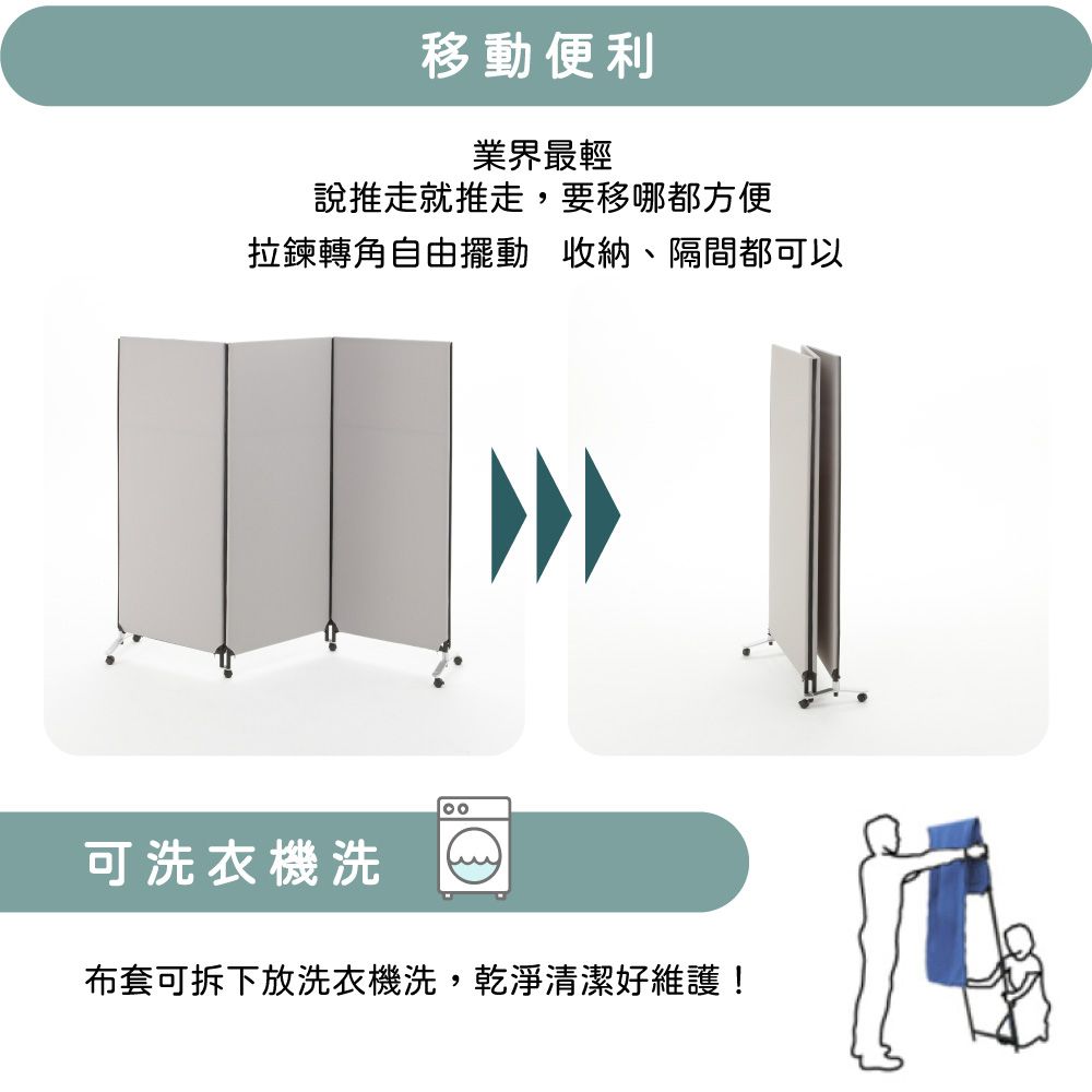 林製作所 70x161 ZipLink拉鏈連結屏風(付腳座 多色可選 台灣製造 OA 屏風 辦公 隔間)