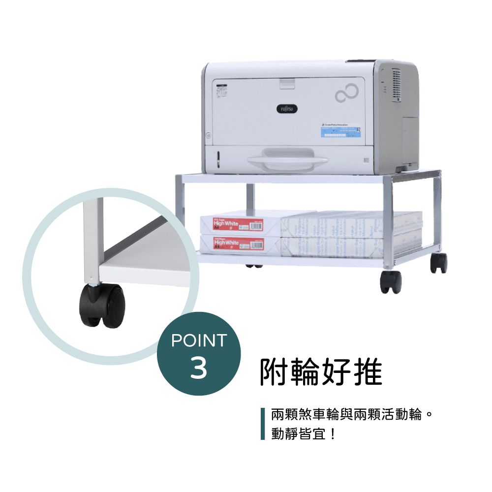 林製作所 移動式投影機架平板架 (台灣製 邊桌升降桌 置物台)