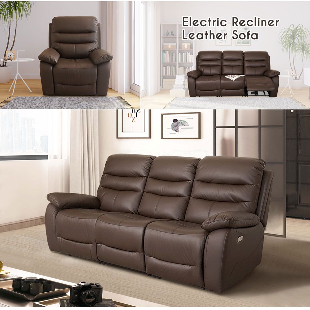 Electric ReclinerLeather Sofa