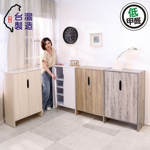 BuyJM 台灣製低甲醛雙門五層鞋櫃(寬60高93公分)