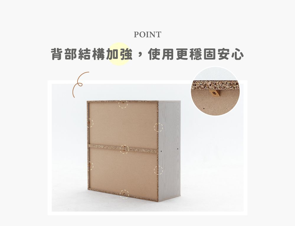 لوPOINT背部結構加強,使用更穩固安心