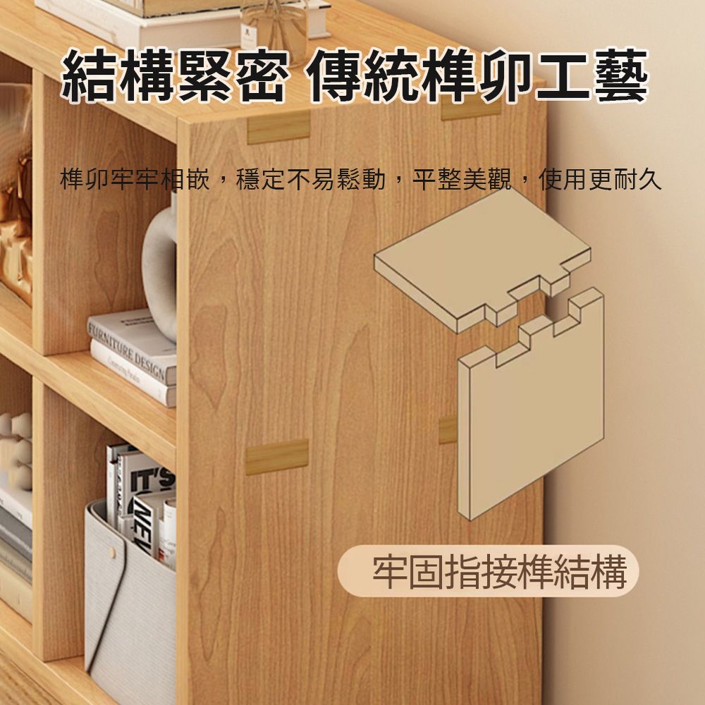  矮櫃置物架 實木書架 兒童書櫃 加厚 置物架 落地組合櫃 儲物櫃 收納櫃