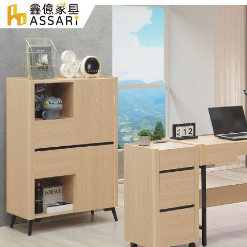 ASSARI-費伊2.7尺收納櫃(寬80x深40x高120cm)