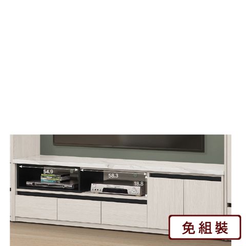 AS雅司-波特白榆木6尺展示櫃-181.4*41.2*51m