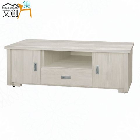 【文創集】伊布斯4尺單抽開門電視櫃(四色可選)