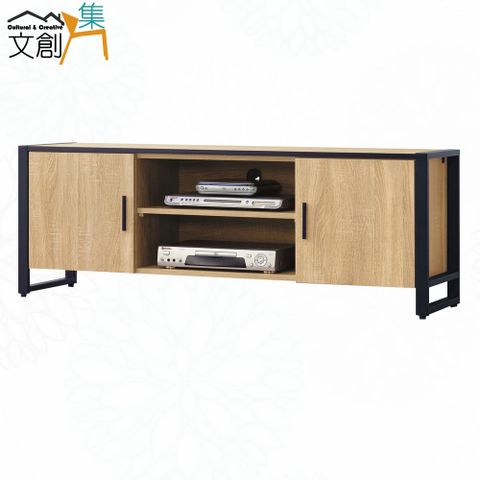 【文創集】伊布斯5尺雙門電視櫃(二色可選)