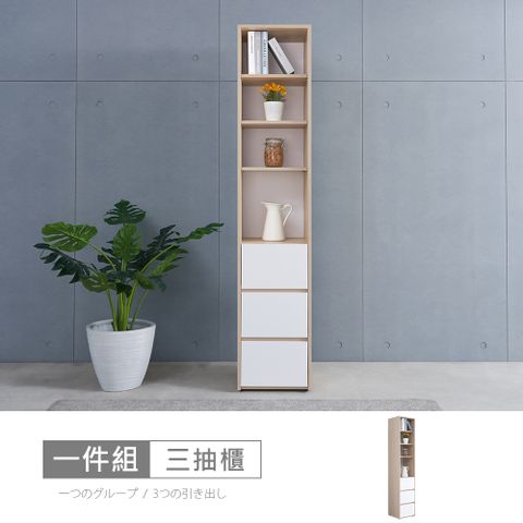 【時尚屋】[DU10]北歐法雪1.3尺三抽櫃DU10-097-免運費/免組裝/收納櫃