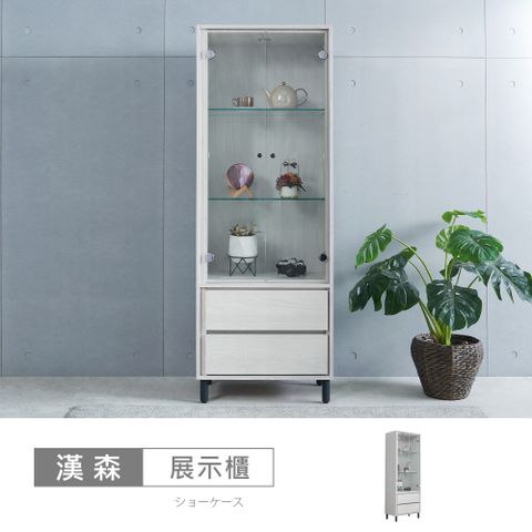 【時尚屋】[ZZ24]漢森2尺展示櫃ZZ24-858-免運費/免組裝/展示櫃