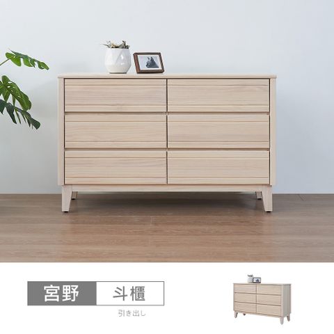 【時尚屋】[NM23]宮野4尺六斗櫃NM23-818-台灣製/免組裝/斗櫃