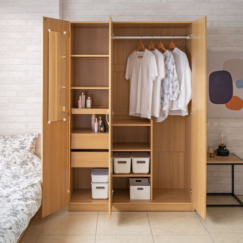 TZUMii蘿拉三門衣櫃-雙色可選 衣櫥/衣物收納櫃