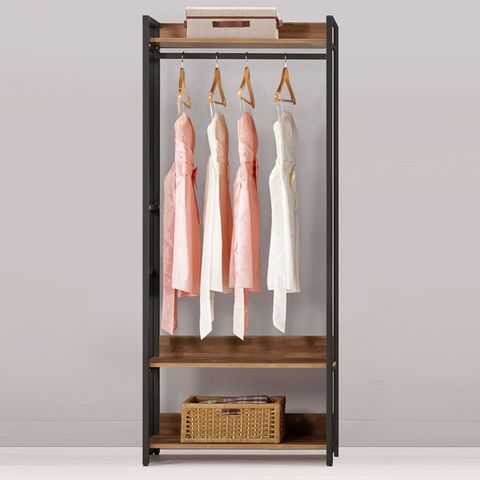 Bernice-漢特2.7尺淺胡桃色單吊衣櫃