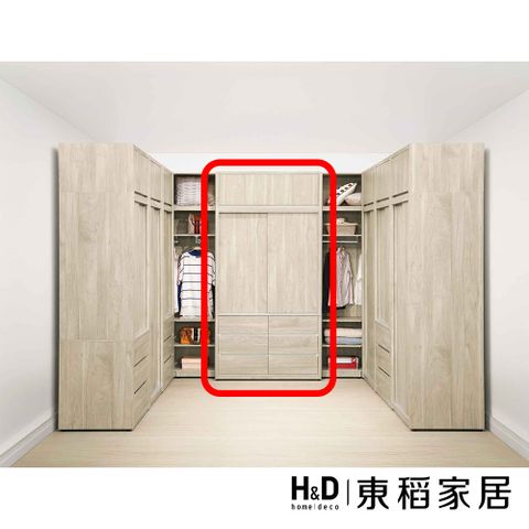 【東稻家居】推門4*7.8尺衣櫃(TJS1-07645)