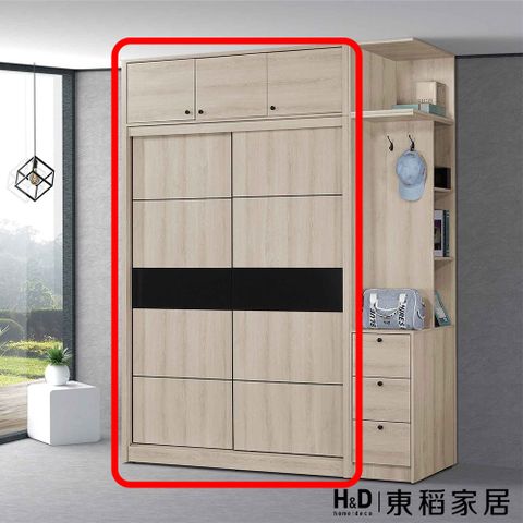 【東稻家居】推門5*8尺衣櫃(TJS1-07652)
