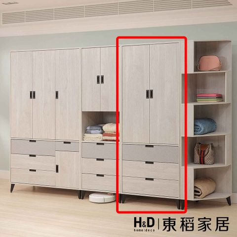 【東稻家居】開門衣櫃2.7*6.5尺(TJS1-08044)