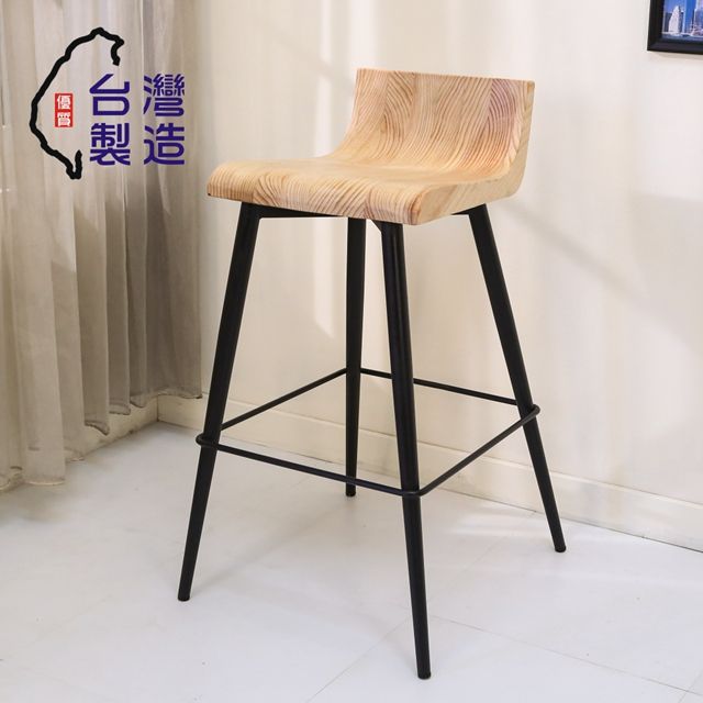 BuyJM 百嘉美  MIT實木吧台椅/高腳椅/工作椅/餐椅
