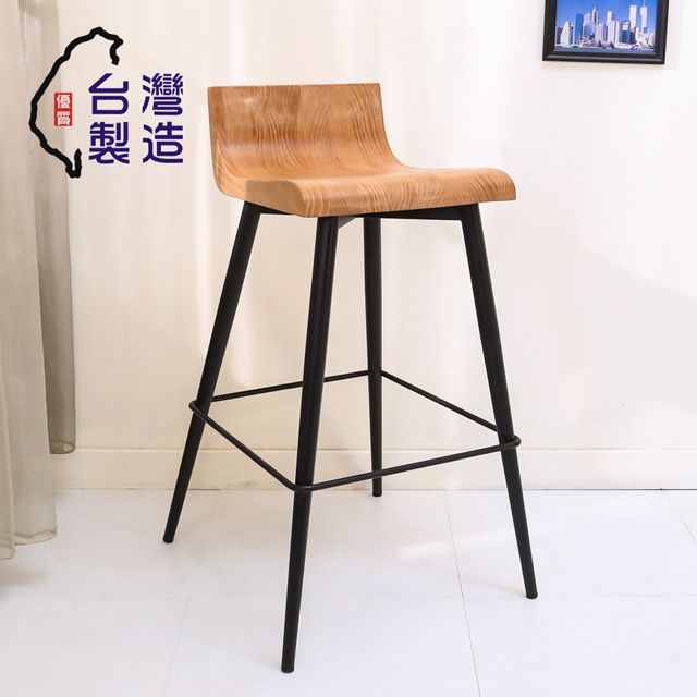 BuyJM 百嘉美  MIT實木吧台椅/高腳椅/工作椅/餐椅