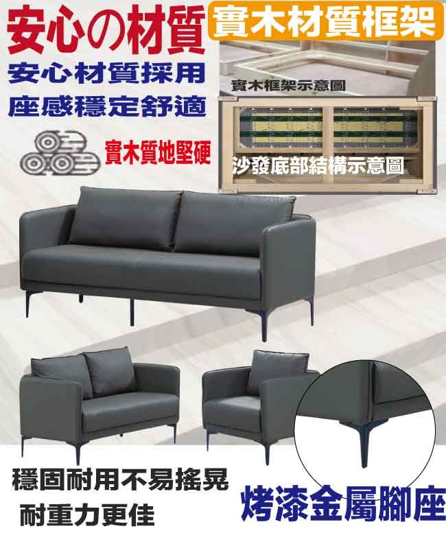 安心の材質 木材質框架安心材質採用座感穩定舒適實木框架示意圖實木質地堅硬 沙發底部結構示意圖穩固耐用不易搖晃耐重力更佳烤漆金屬腳座