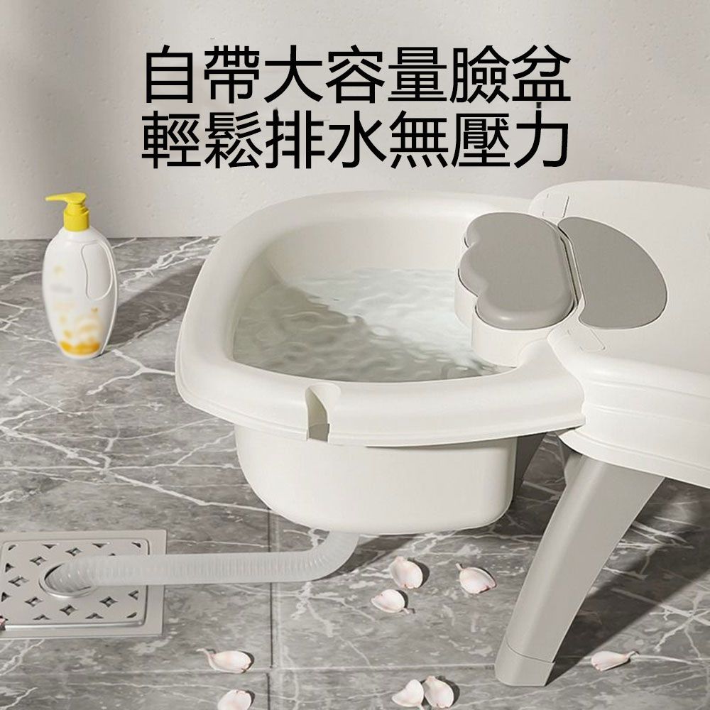 居家家 家用人體工學伸縮折疊洗頭躺椅