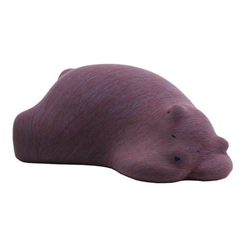 北歐櫥窗 Vitra Resting Bear 酣睡熊坐枕（絳紫）