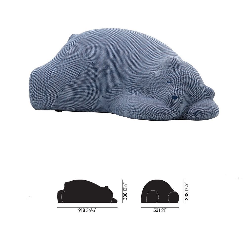 北歐櫥窗 Vitra Resting Bear 酣睡熊坐枕河藍