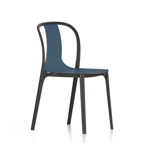 北歐櫥窗 Vitra Belleville Side Chair 美麗城單椅深海藍