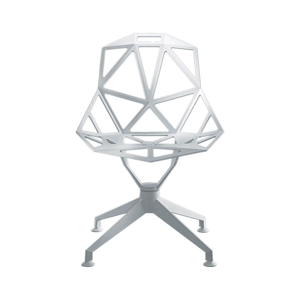 北歐櫥窗 Magis Chair One 4Star 旋轉單椅科技白