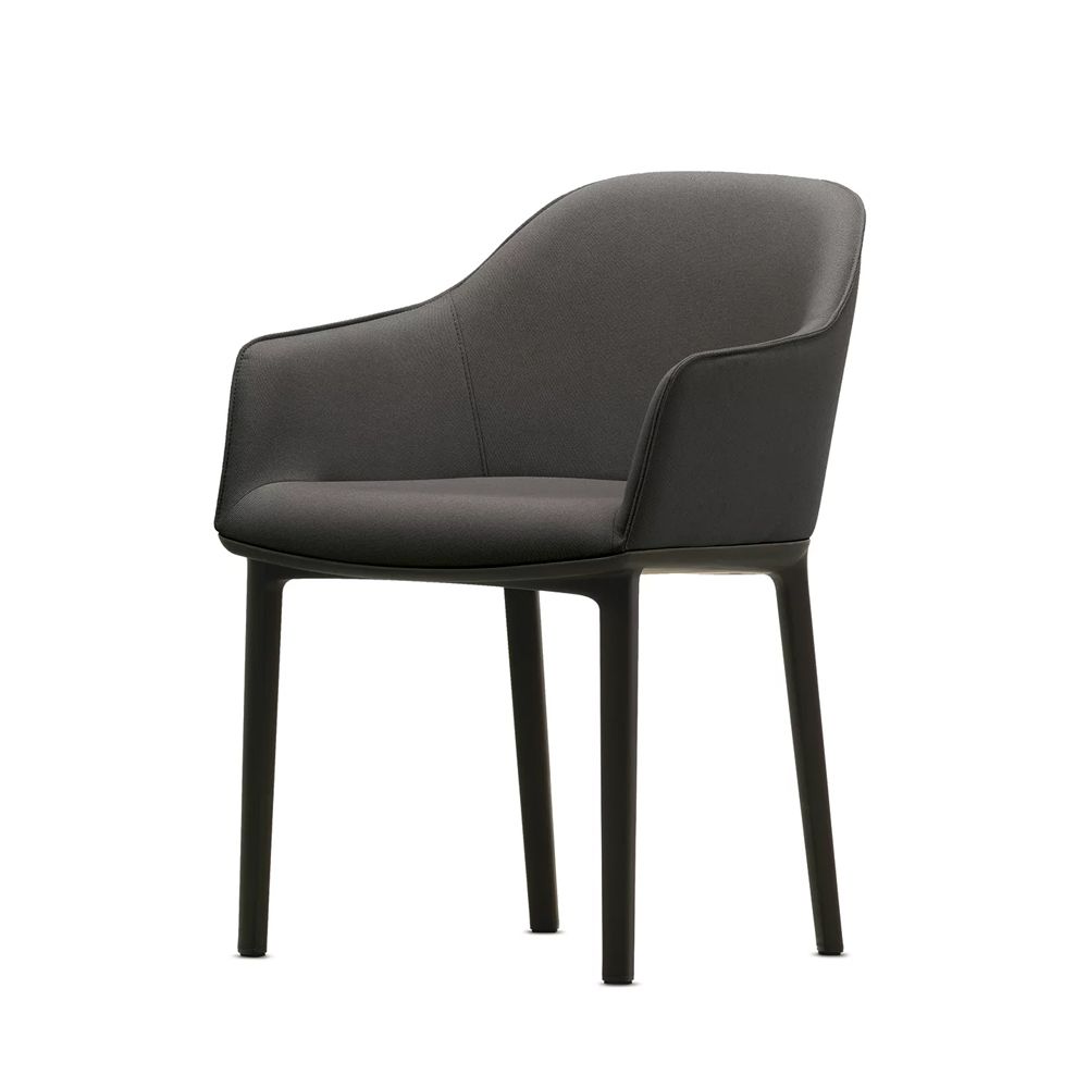 北歐櫥窗 Vitra Softshell Chair 鬆軟有機扶手椅（岩灰黑）