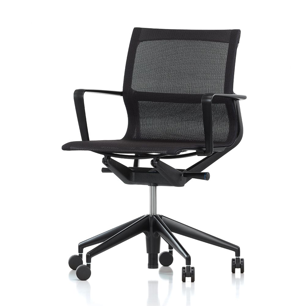 北歐櫥窗 Vitra Physix Physix 翩然有序 工作椅（黑色 FleeceNet 布料、深黑色框架）