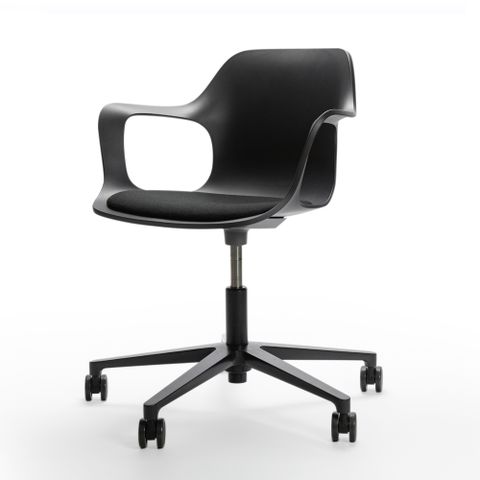 【北歐櫥窗】Vitra HAL RE Armchair Studio 扶手工作好椅（黑、深灰坐墊）